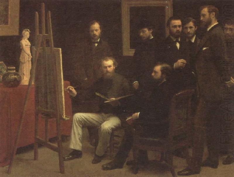 Henri Fantin-Latour A Studio in the Batignolles Quarter china oil painting image